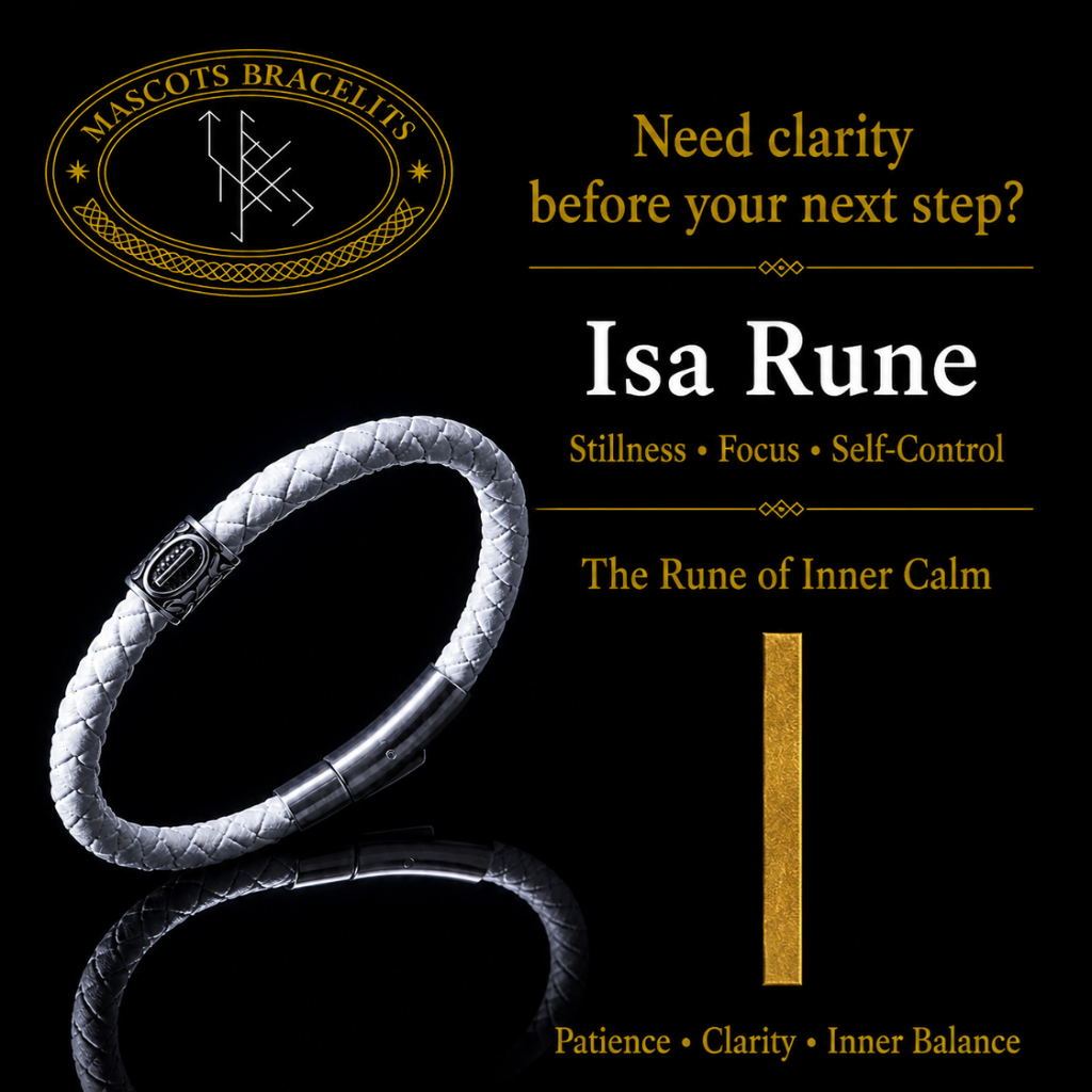 Isa (ᛁ) Rune Bracelet
