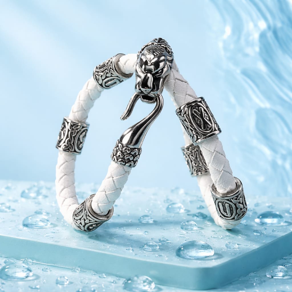Cheetah Mascot with 2 staves (Good Fortune Attractor & Love Luck) Bracelet