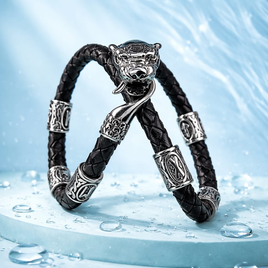 Tiger Mascot with 2 staves (Flame of Passion & Love Attractor) Bracelet