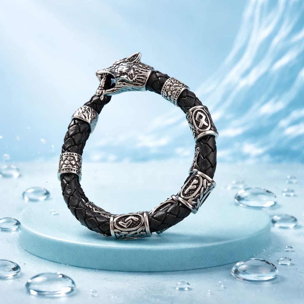 Wolf Mascot with 2 staves (Explosive Growth & The Guardian of Capital) Bracelet
