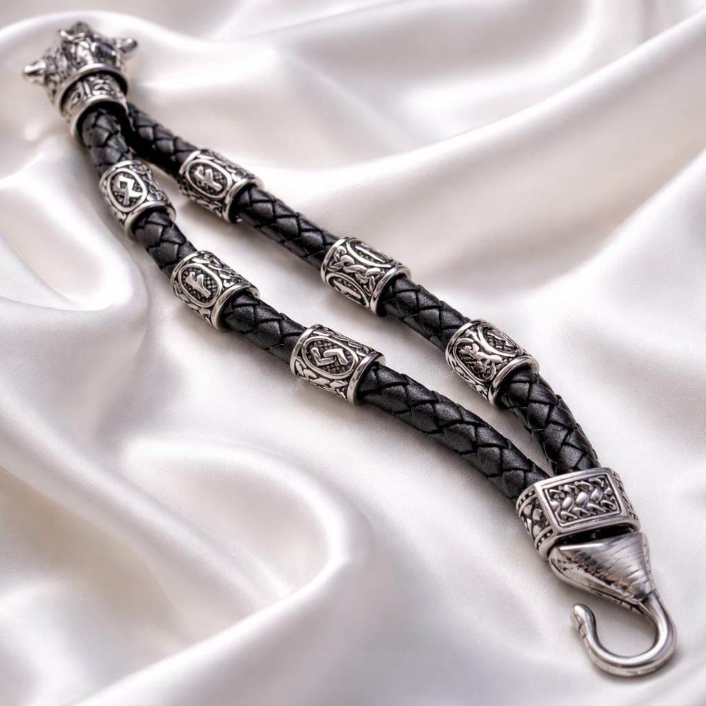 Wolf Mascot with 2 staves (Explosive Growth & The Guardian of Capital) Bracelet