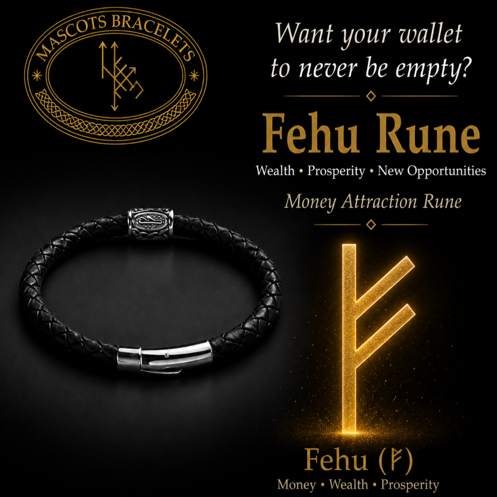 Bracelet runique Fehu (ᚠ)