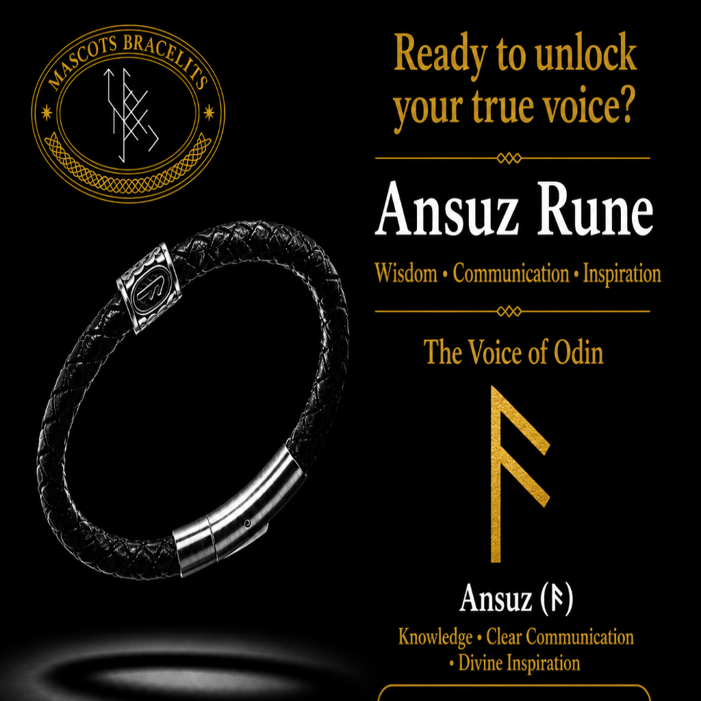 Ansuz (ᚫ) Rune Bracelet