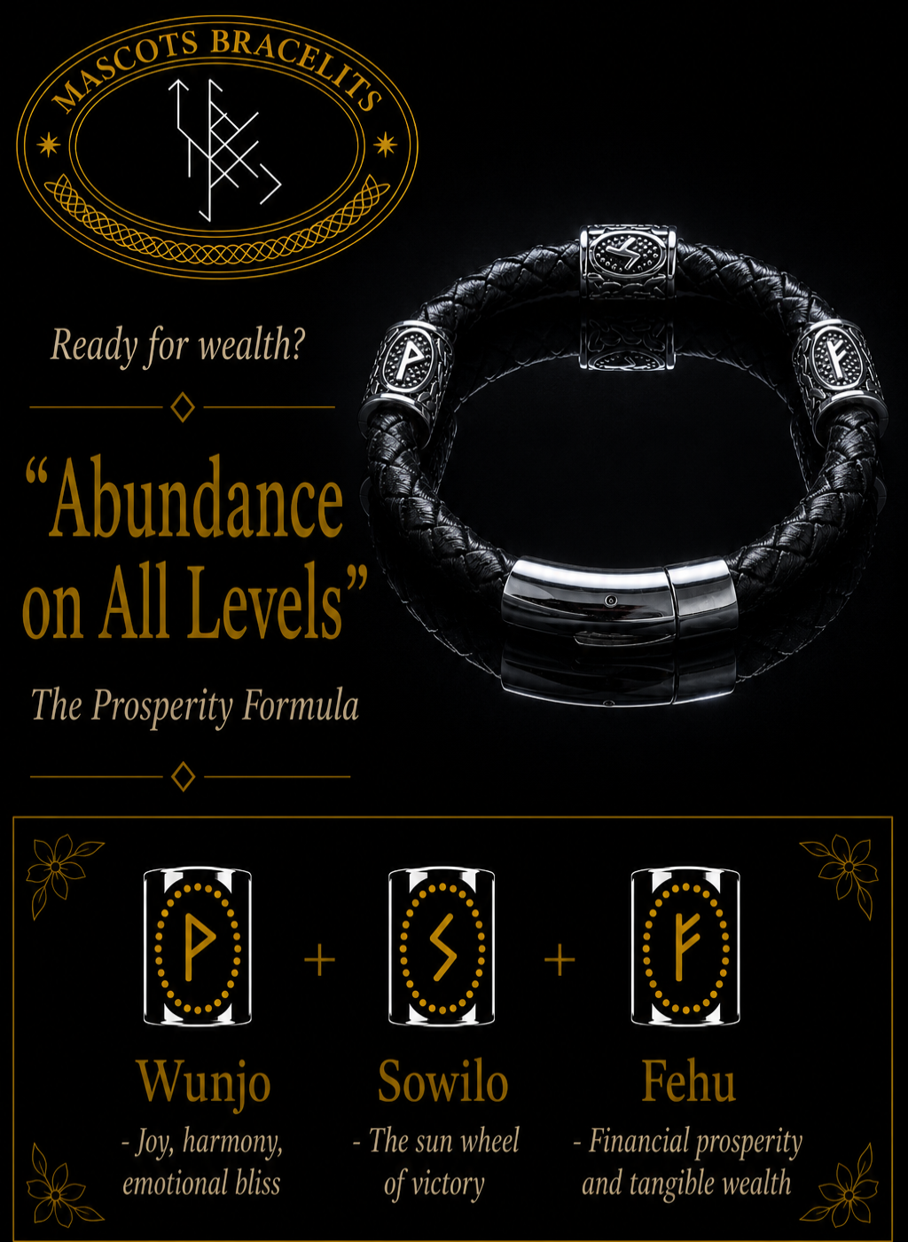 Abundance All Levels Rune Bracelet
