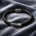 Dagaz Rune handcrafted leather bracelet by Mascotsbracelets