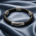 Explosive Growth Rune handcrafted leather bracelet by Mascotsbracelets