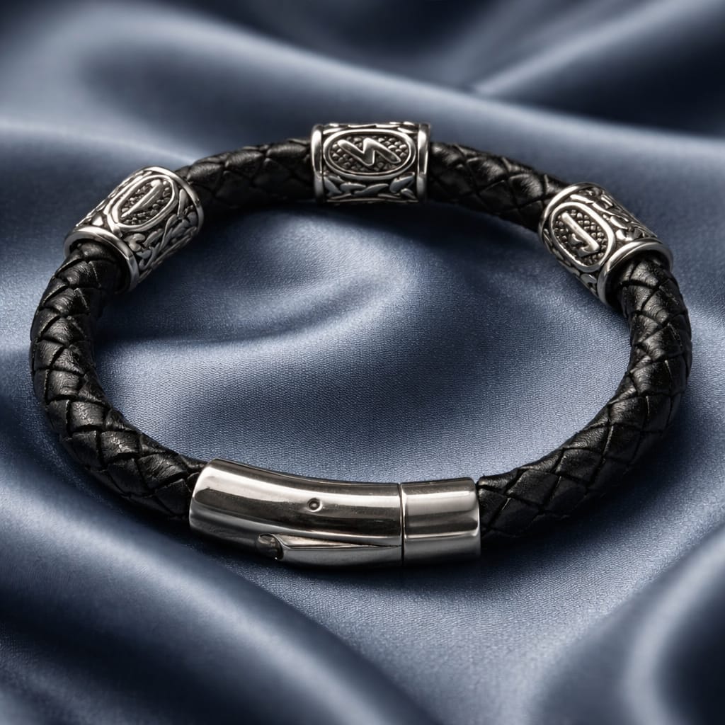 Flame of Passion handcrafted leather bracelet by Mascotsbracelets