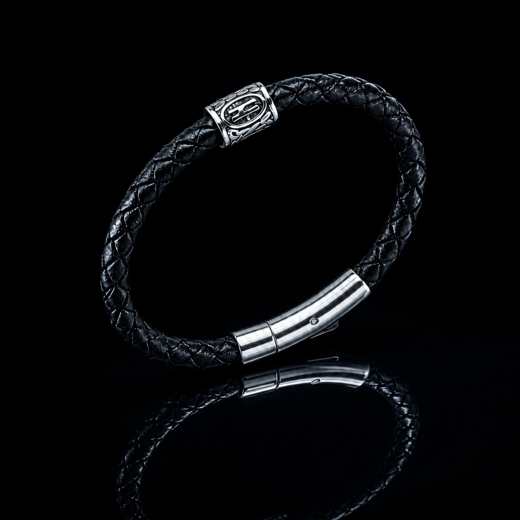 Bracelet runique Hagalaz (ᚺ)
