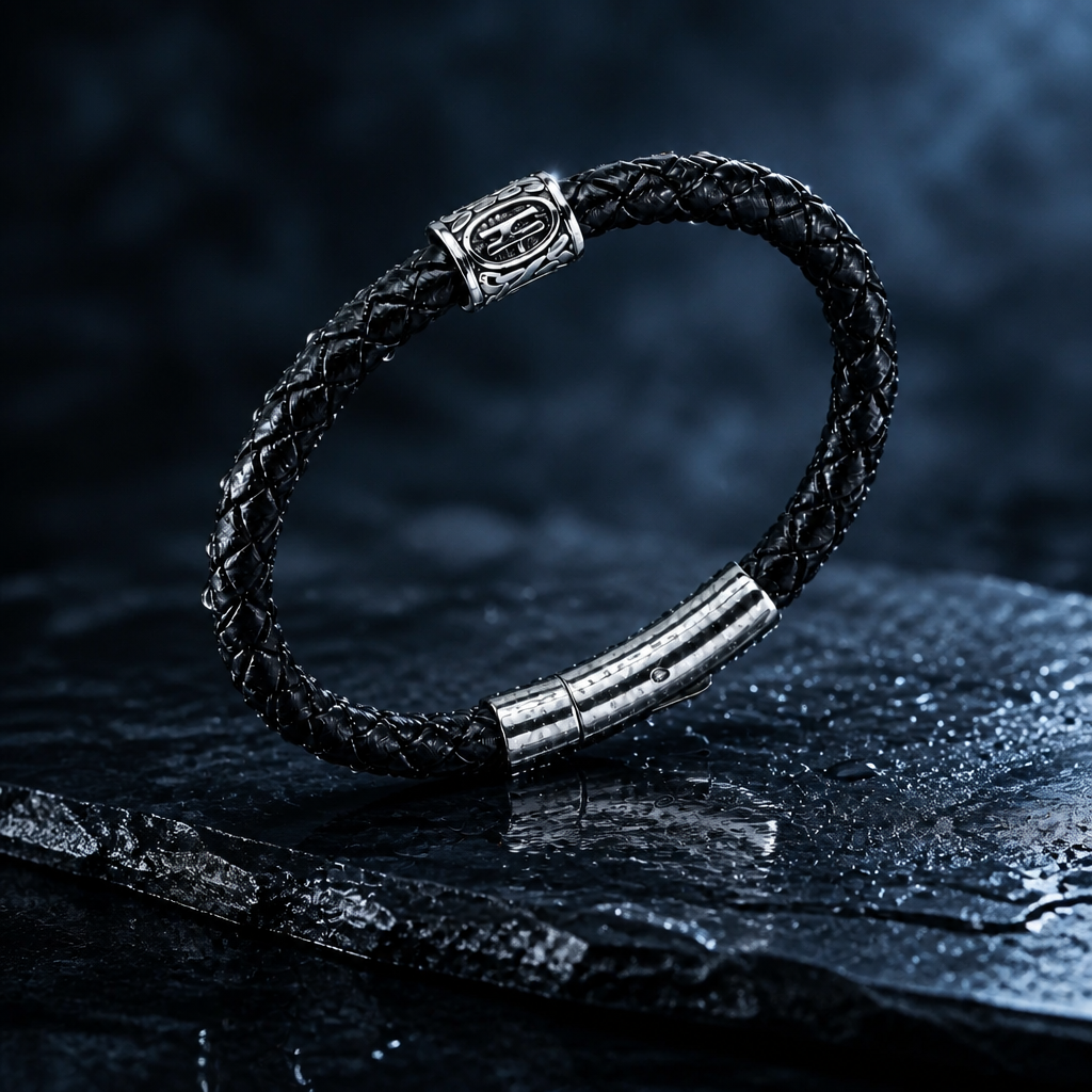 Hagalaz (ᚺ) Rune Bracelet