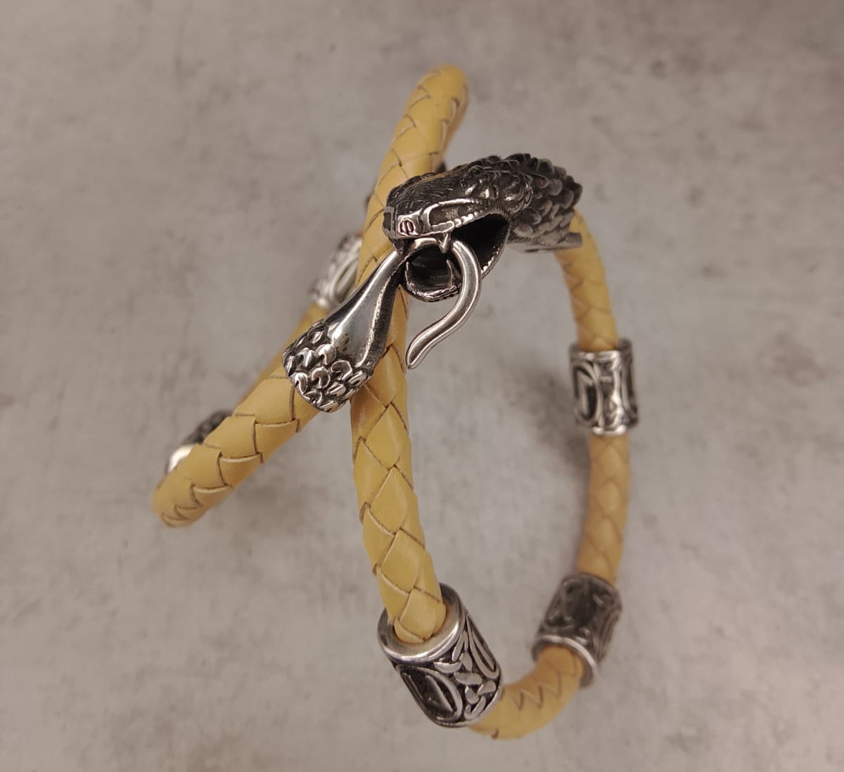 Bracelet Cordon Serpent Personnalisé