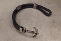 Bracelet à cordon bleu Ancre personnalisée