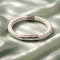 Ingwaz Rune handcrafted leather bracelet by Mascotsbracelets