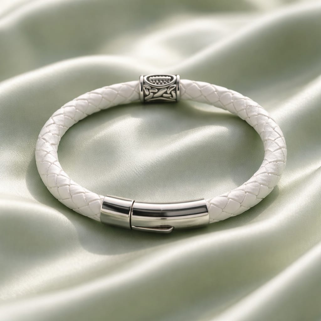 Isa Rune handcrafted leather bracelet by Mascotsbracelets