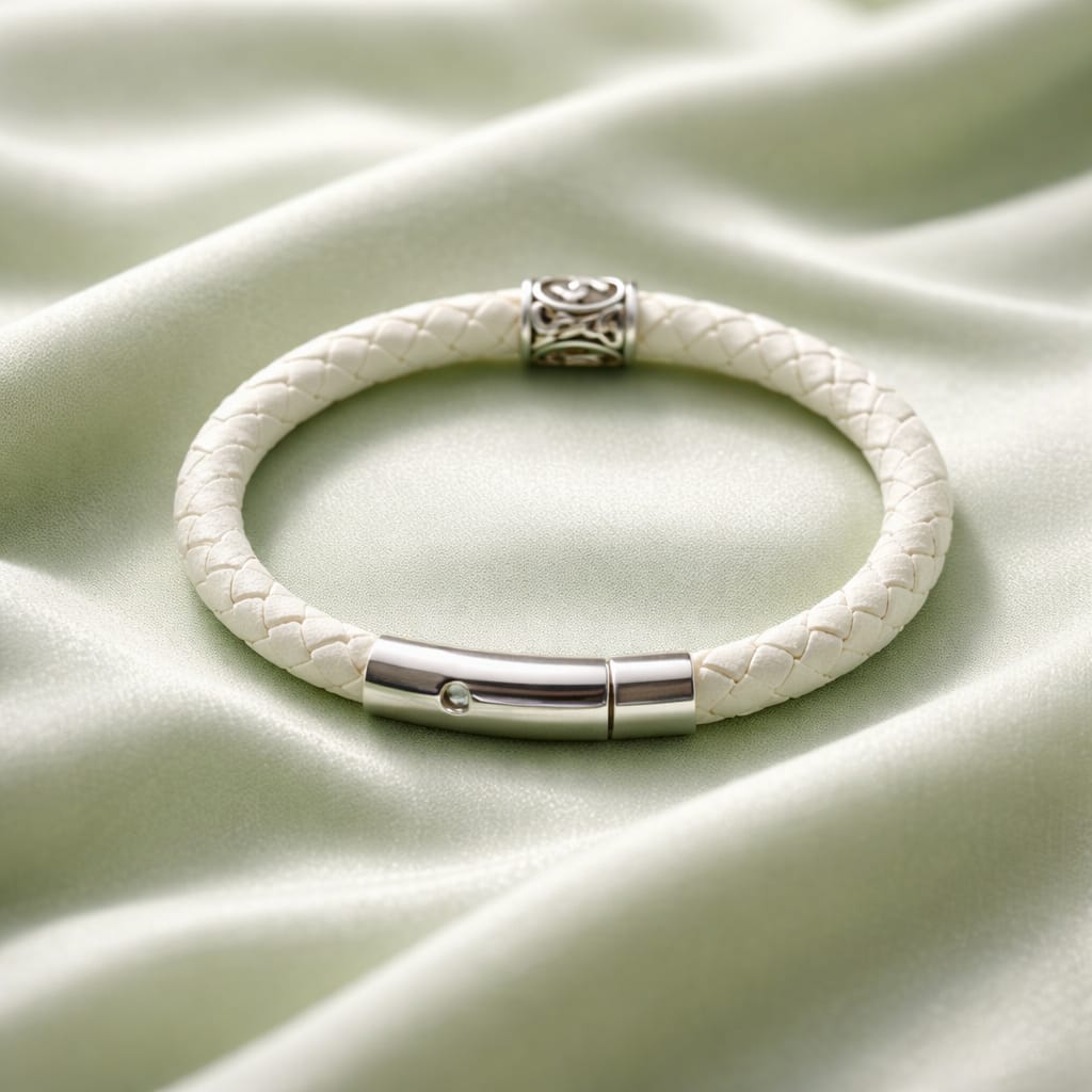 Jera Rune handcrafted leather bracelet by Mascotsbracelets 