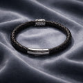 Laguz Rune handcrafted leather bracelet by Mascotsbracelets 