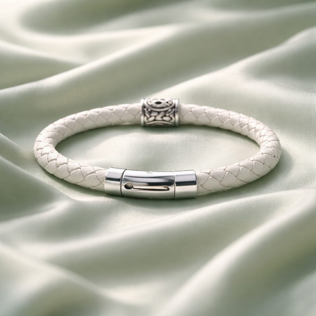 Othala Rune handcrafted leather bracelet by Mascotsbracelets 