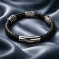 The Guardian of Capital Rune handcrafted leather bracelet by Mascotsbracelets