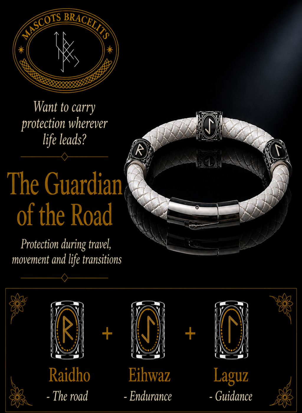 The Guardian of the Road Rune Bracelet