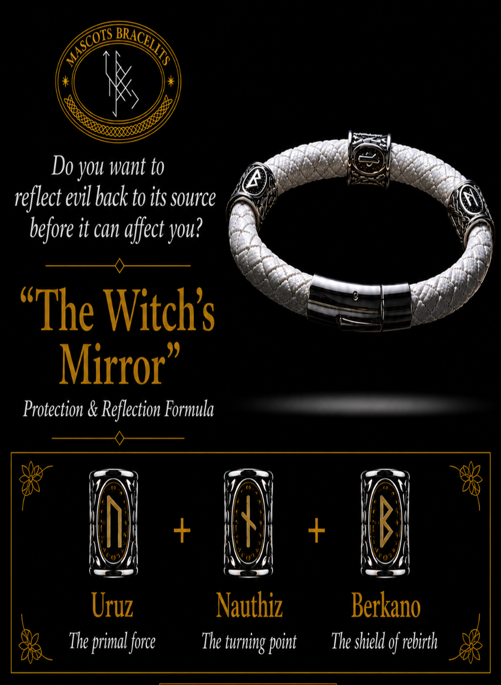 The Witch's Mirror Rune Bracelet