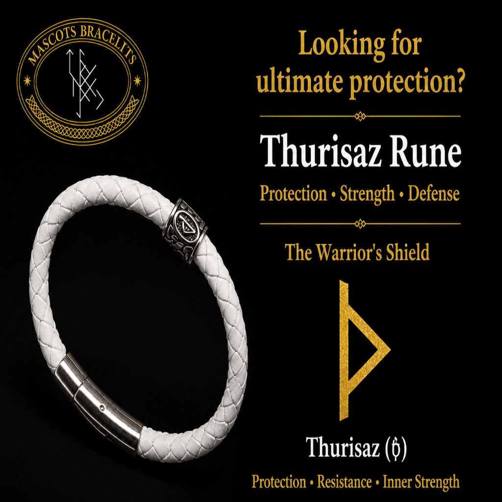 Thurisaz (ᚦ) Rune Bracelet