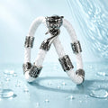 Tiger Mascot with 2 staves (Flame of Passion & Love Attractor) Bracelet handcrafted leather bracelet by Mascotsbracelets