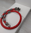 Bracelet cordon rouge Tigre sur mesure