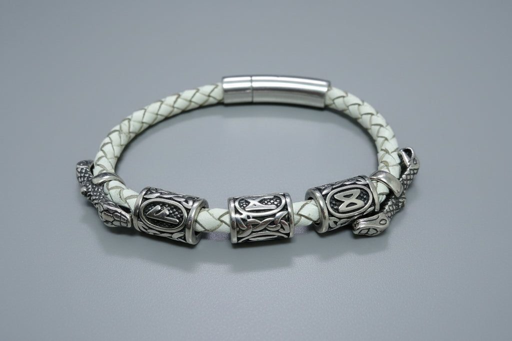 Bracelet personnalisé « Deux serpents : progrès, sagesse et changement positif »