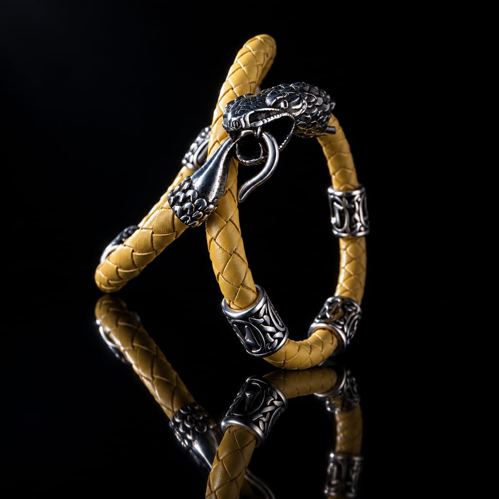 Bracelet Cordon Serpent Personnalisé