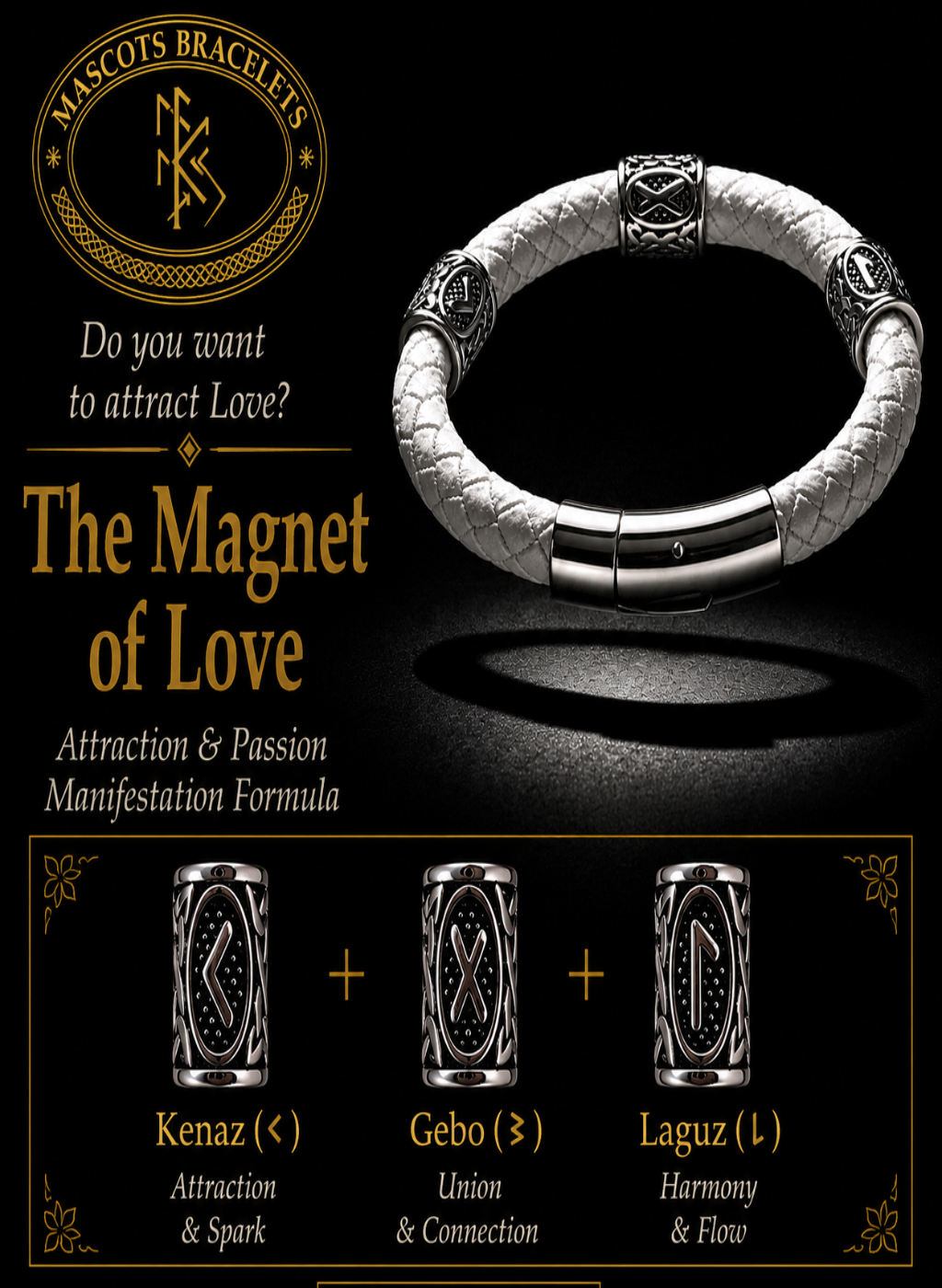 The Magnet of Love Rune Bracelet