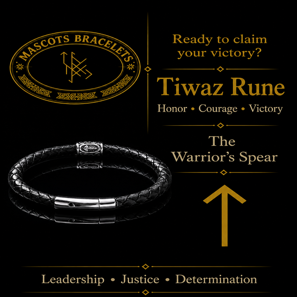 Tiwaz (ᛏ) Rune Bracelet