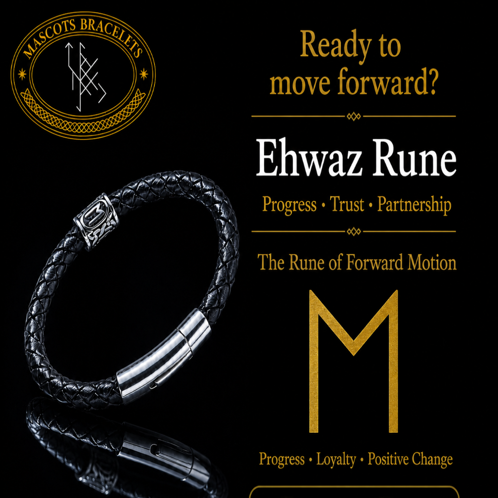 Bracelet runique Ehwaz (ᛖ)
